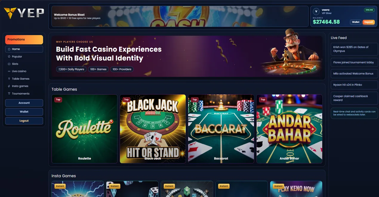 Casino Game Development Service